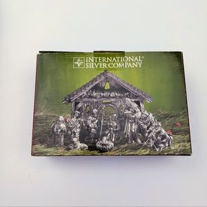 International silver company nativity set 10-piece